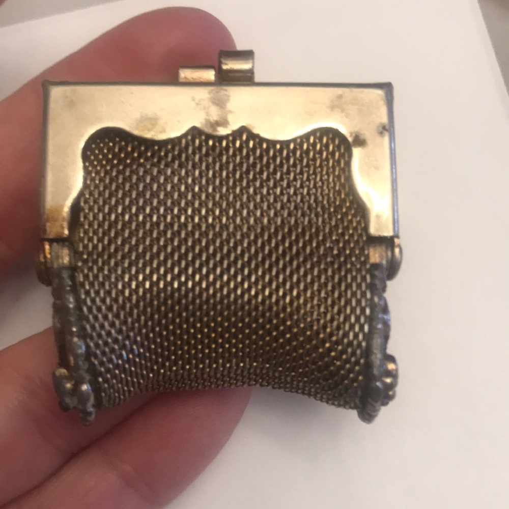 Mini rosary mini purse 1.5” x 1.5” vintage 50/60?  Easter gift religious Jesus - Picture 6 of 13